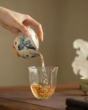 Ru Ware "Auspicious Clouds & Dancing Butterflies" Floating Gaiwan