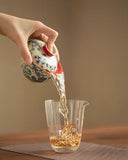 Palace Wall Red "Three Friends of Winter" Sancai Gaiwan