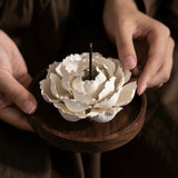 The Blooming Soul | Jingdezhen Handcrafted Porcelain Flower Incense Burner & Aroma Diffuser