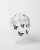 Hand-Painted Transparent Glass Vase Collection