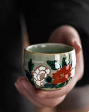 Kutani Five Blossoms Tea Cup Collection