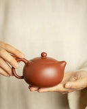 Minimalist Luxury Purple Clay Tea Set | Compact Trio for Home & Office